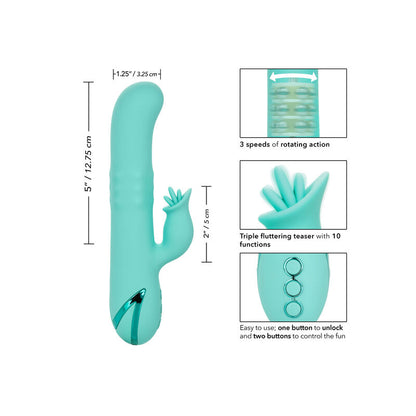 CALEXOTICS Bel Air Bombshell Verde Claro – Vibrador Recargable Con Diseño Ergonómico Para Placer Intimo