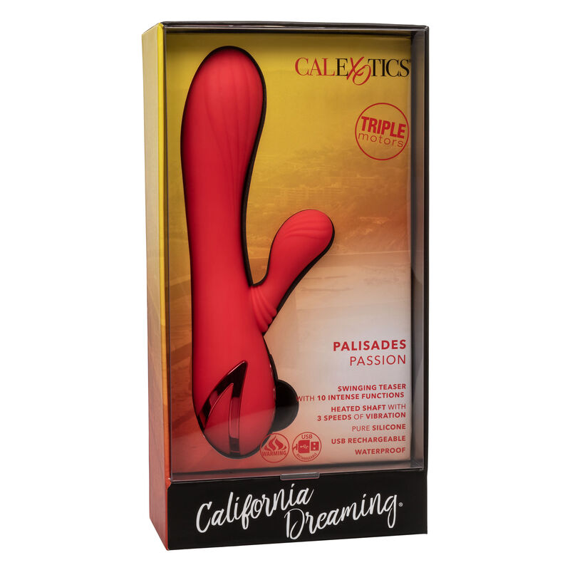 CALEXOTICS Palisades Passion Red – Vibratore ricaricabile con design ergonomico
