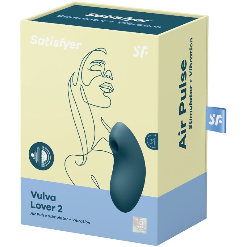 Satisfyer Vulva Lover 2 Azul – Estimulador Ergonómico Para Placer Intenso