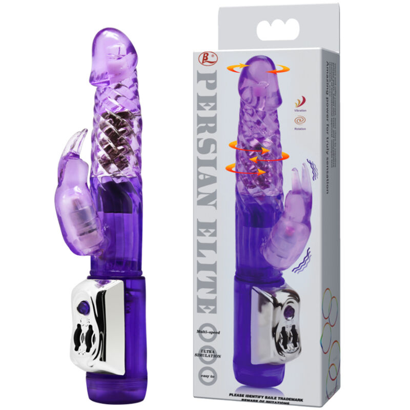 Comprar BAILE Persian Elite Rabbit – Vibrador Doble Rotación Con Potente Multivelocidad-Noxtic