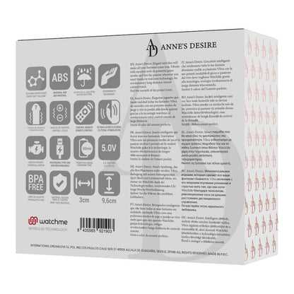 Comprar ANNE'S DESIRE Panty Pleasure Tecnología Watchme Negro – Diseño Ergonómico Para Placer Sensorial-Noxtic