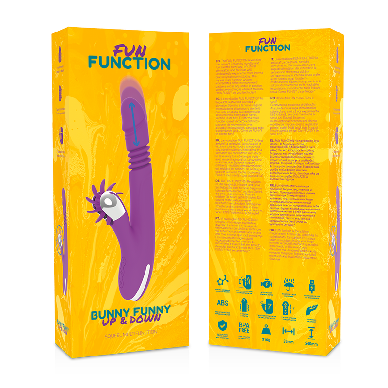 FUN FUNCTION Bunny Funny Up And Down 2.0 – Estimulador Clitoriano Con Múltiples Patrones De Movimiento