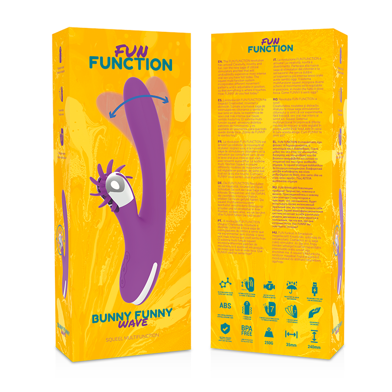 FUN FUNCTION Bunny Funny Wave 2.0 – Estimulador Clitoriano Con Patrones De Movimiento Diversos