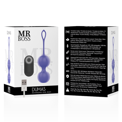 Palline di Kegel MR BOSS Dumas – Design elegante con telecomando per il benessere intimo