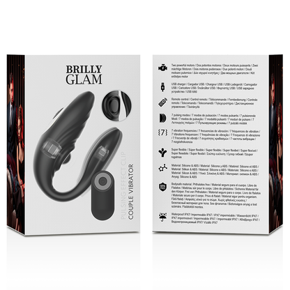 Comprar BRILLY GLAM Control Remoto Vibrante para Parejas – Diseño Innovador para Conexión y Placer Compartido-Noxtic