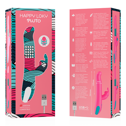 HAPPY LOKY Pluto Rabbit Vibrator – Diseño Elegante Con Tecnología Inalámbrica Compatible
