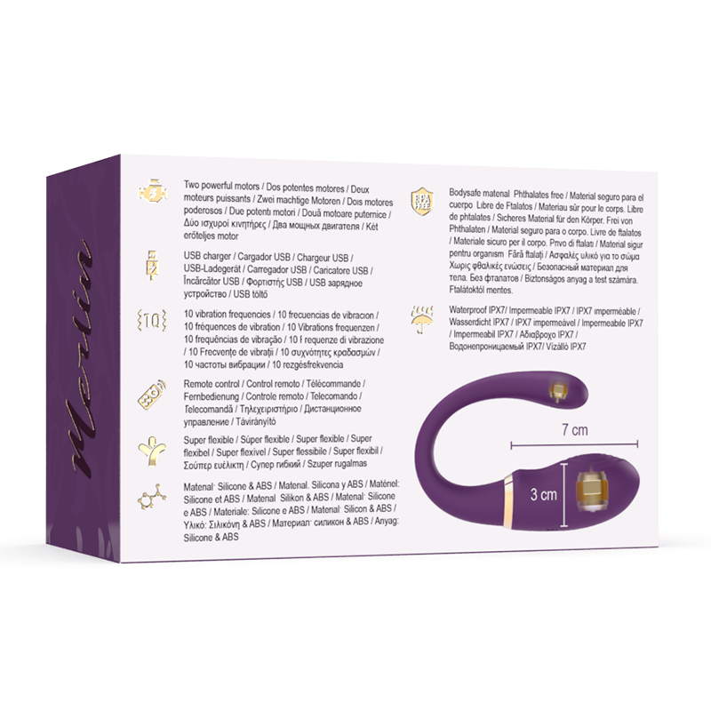 Comprar TREASURE Merlin Doble Vibrador Con Control Remoto – Diseño Ergonómico Para Placer Compartido-Noxtic