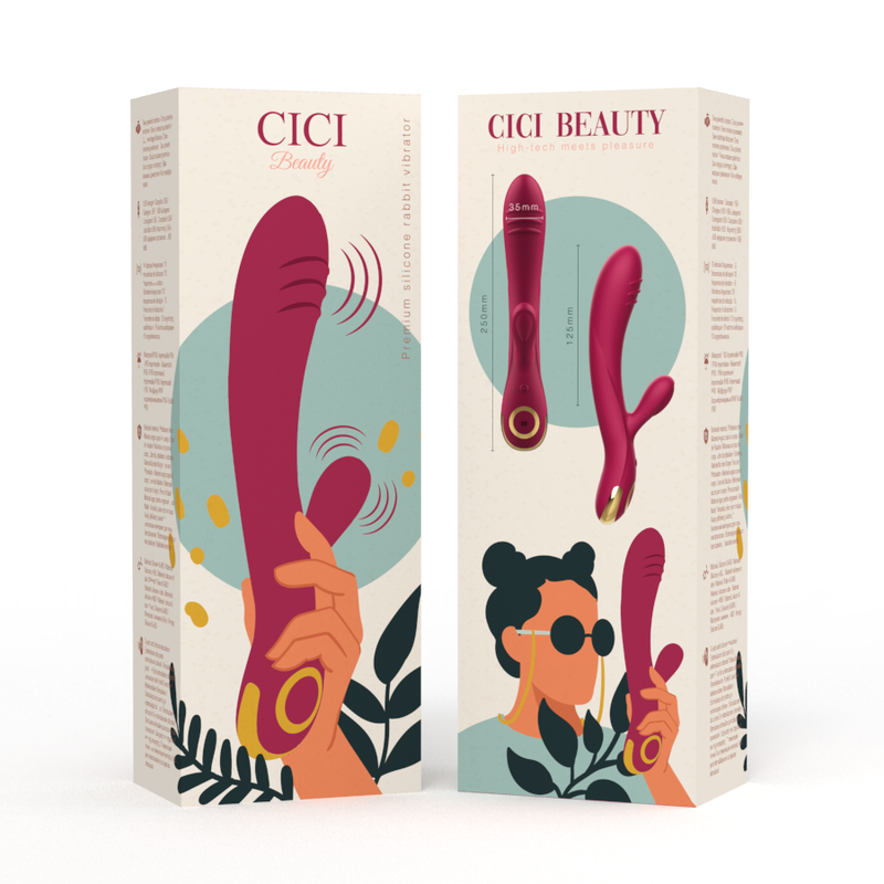 CICI BEAUTY Premium Silicone Rabbit Vibrator – Vibrador Recargable Con Diseño Ergonómico y Versatilidad Superior