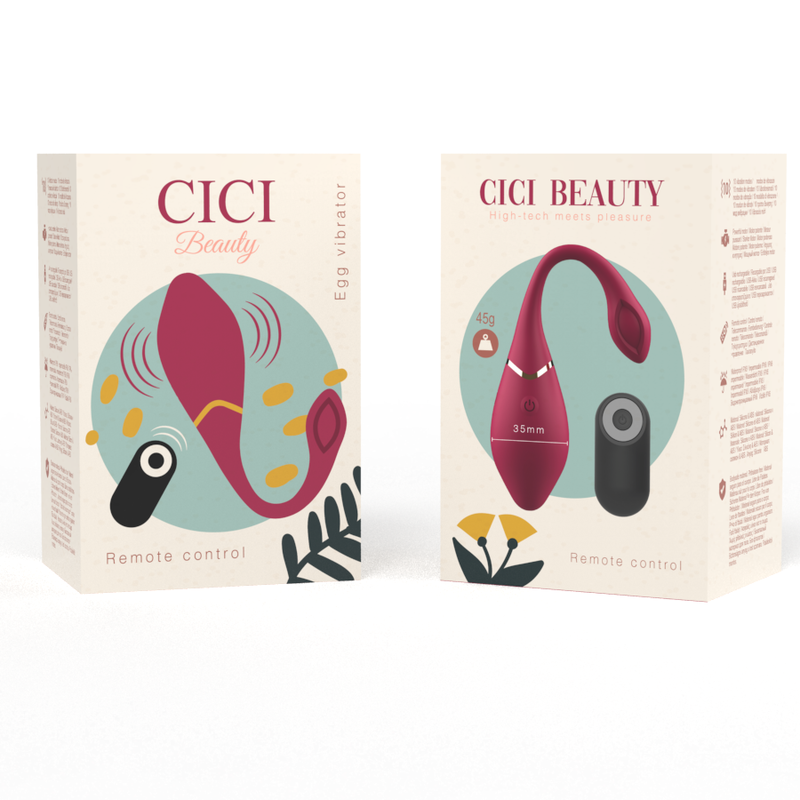 CICI BEAUTY Uovo vibrante in silicone premium – Stimolatore ricaricabile con telecomando per un piacere personalizzato