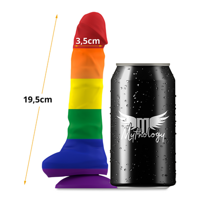 MYTHOLOGY Corey Pride Dildo L – Silicone medico con design vibrante e colorato