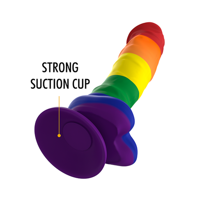 MYTHOLOGY Corey Pride Dildo L – Silicone medico con design vibrante e colorato