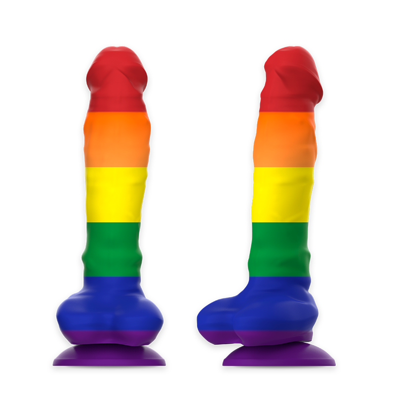 MITOLOGIA Corey Pride Dildo M – Silicone medico per un'esperienza sicura e colorata
