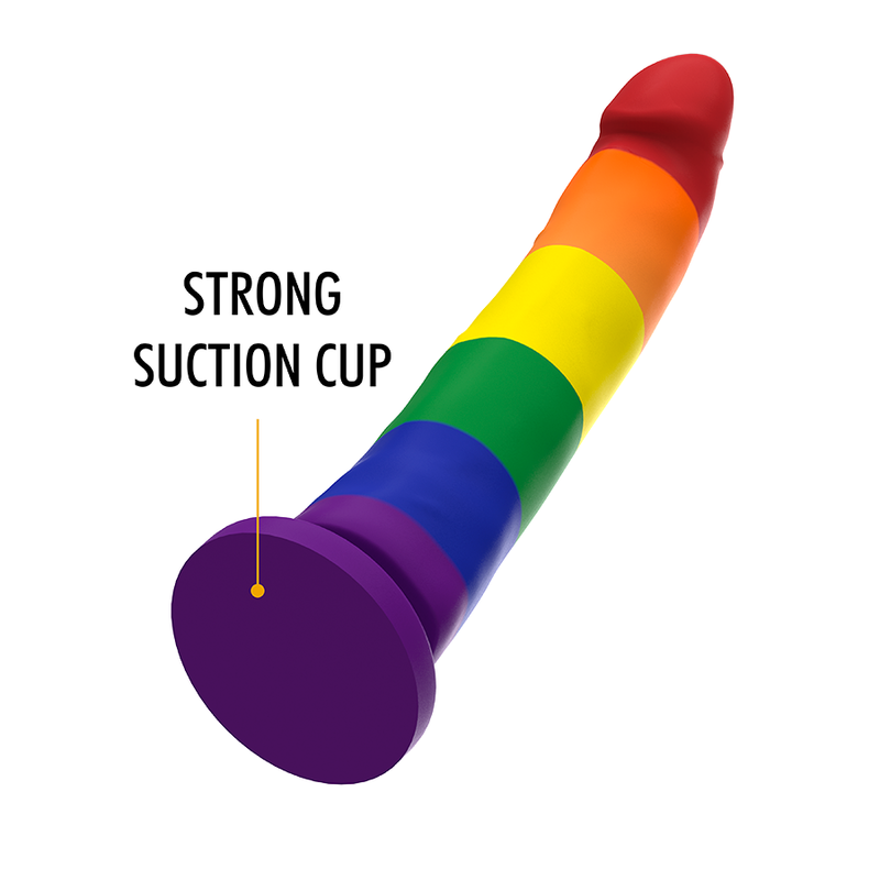 MITOLOGIA Devon Pride Dildo M – Design unico con estetica vibrante per un piacere personalizzato