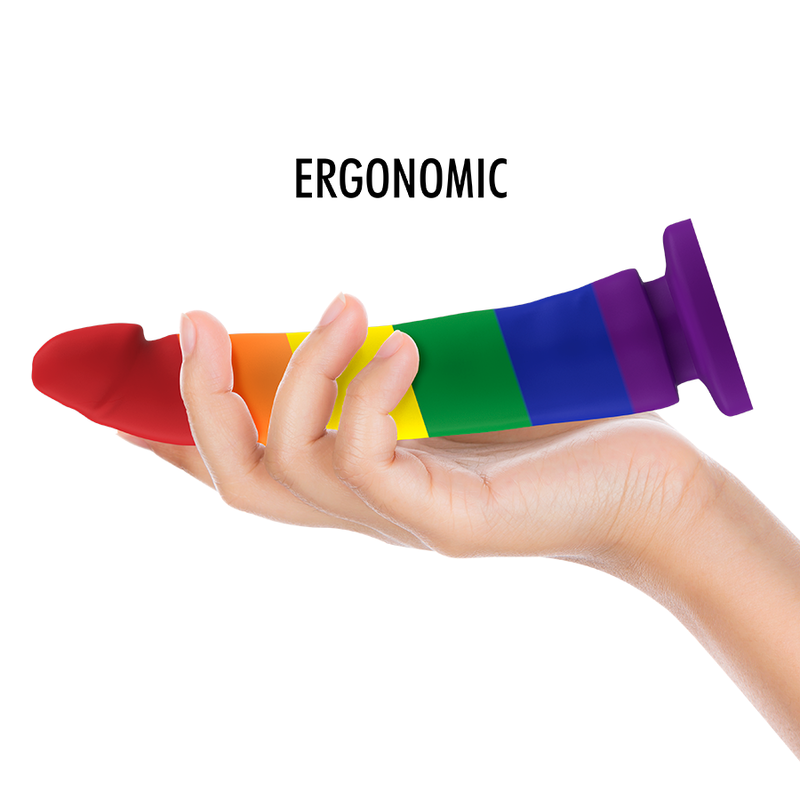MITOLOGIA Devon Pride Dildo M – Design unico con estetica vibrante per un piacere personalizzato