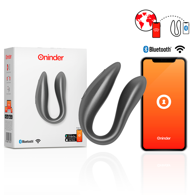 Comprar Oninder Lisboa Estimulador Punto G y Clítoris Negro – Juguete Erótico Con Silicona Médica y App Gratuita-Noxtic