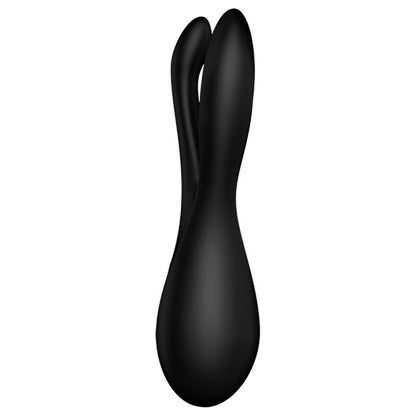 Satisfyer Threesome 2 Nero – Vibratore ricaricabile con design ergonomico per un piacere migliorato