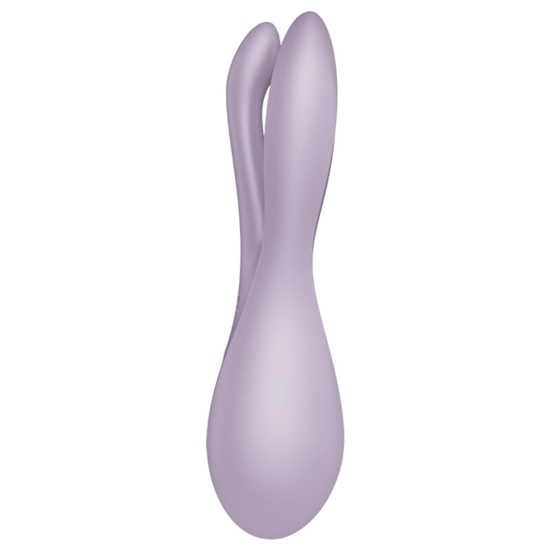 Satisfyer Threesome 2 Nero – Vibratore ricaricabile con design ergonomico per un piacere migliorato
