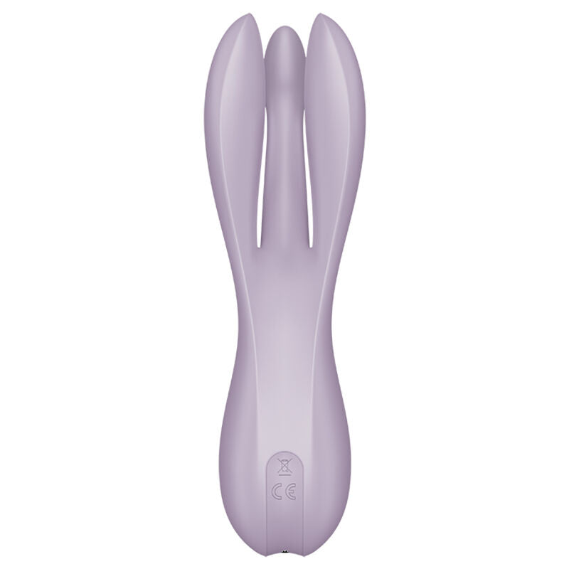 Satisfyer Threesome 2 Nero – Vibratore ricaricabile con design ergonomico per un piacere migliorato
