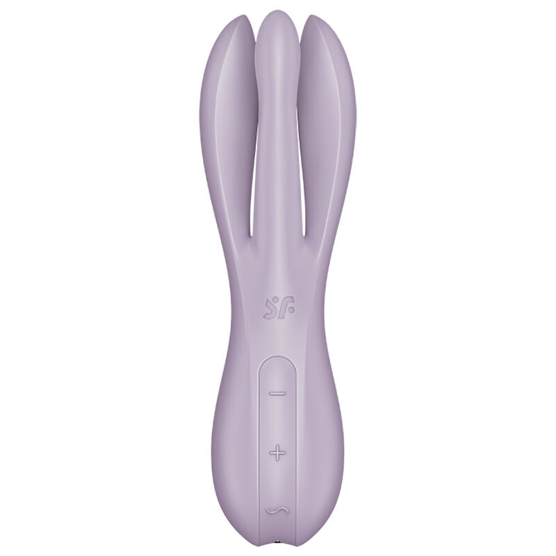 Satisfyer Threesome 2 Nero – Vibratore ricaricabile con design ergonomico per un piacere migliorato