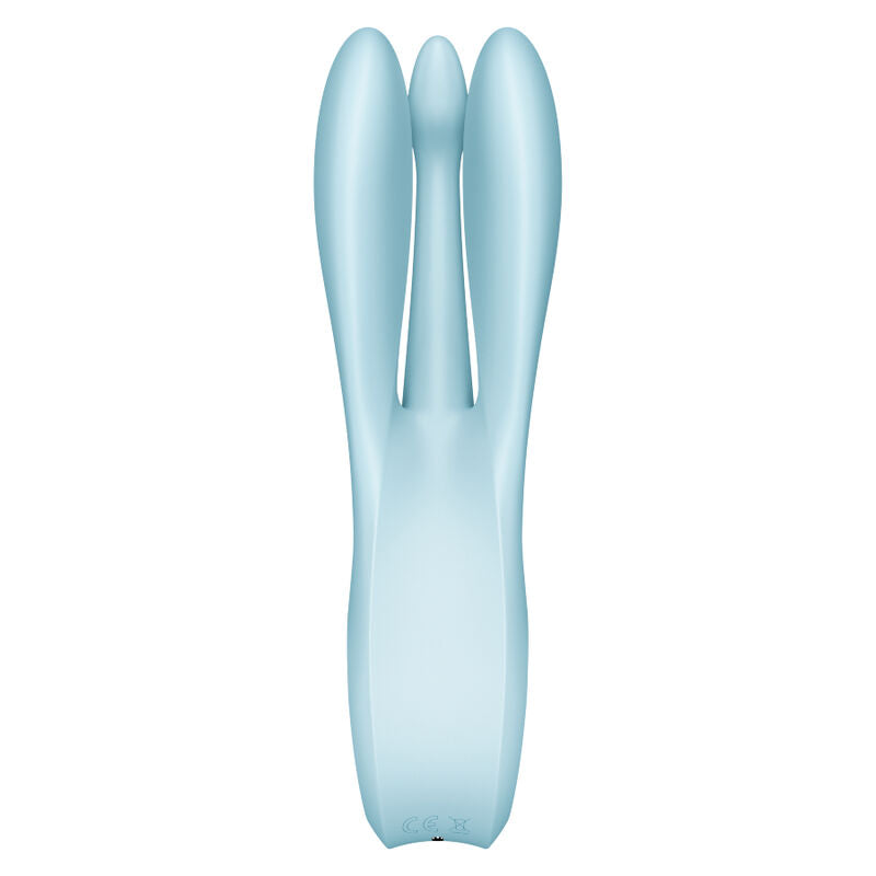 Satisfyer Threesome 1 Vibratore Blu – Vibratore ricaricabile con design ergonomico