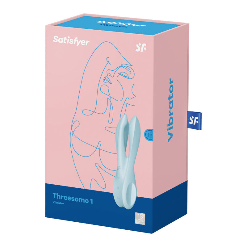 Satisfyer Threesome 1 Vibratore Blu – Vibratore ricaricabile con design ergonomico