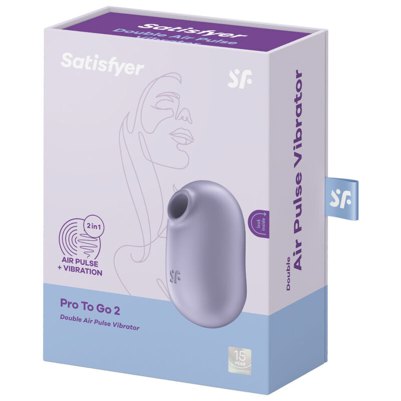 Satisfyer Pro To Go 2 Violeta – Estimulador Doble Con Diseño Compacto Y Versátil