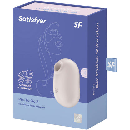 Satisfyer Pro To Go 2 Violeta – Estimulador Doble Con Diseño Compacto Y Versátil