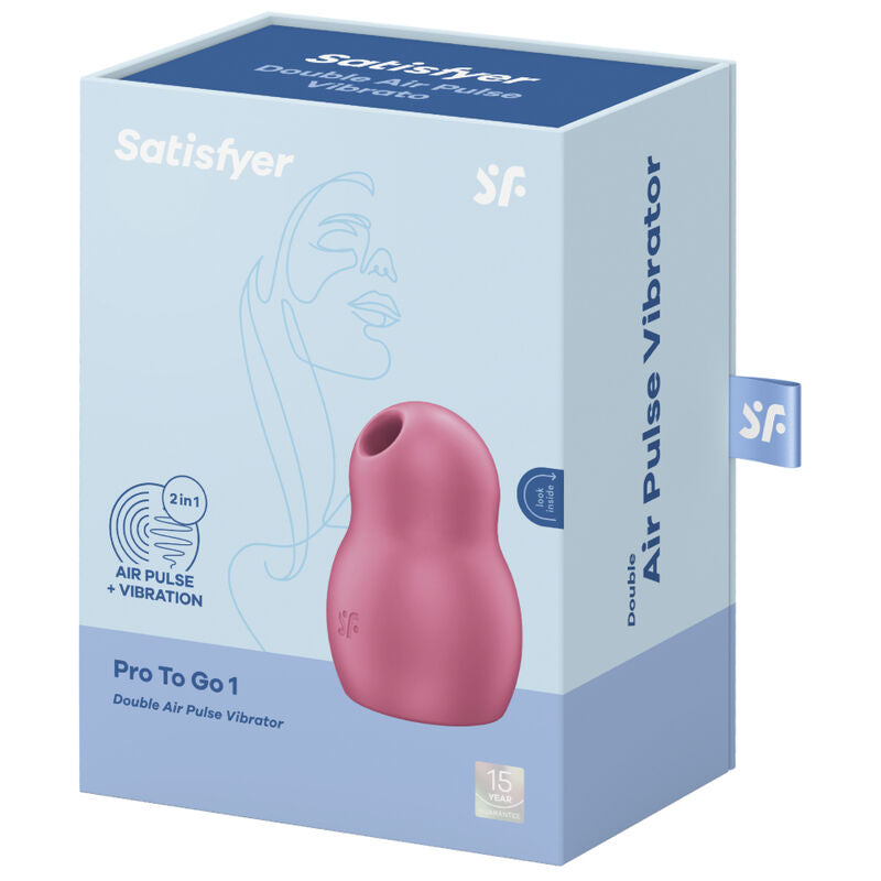 Satisfyer Pro To Go 1 Rojo – Estimulador Doble Con Diseño Ergonómico Y Potentes Funciones