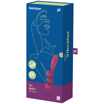 Satisfyer Tri Ball 1 Rosso – Multivibratore con stimolazione simultanea di più aree