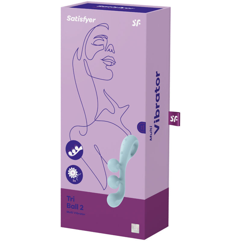 Satisfyer Tri Ball 2 Multi Vibrator Blu – Stimolatore ricaricabile dal design innovativo per molteplici piaceri