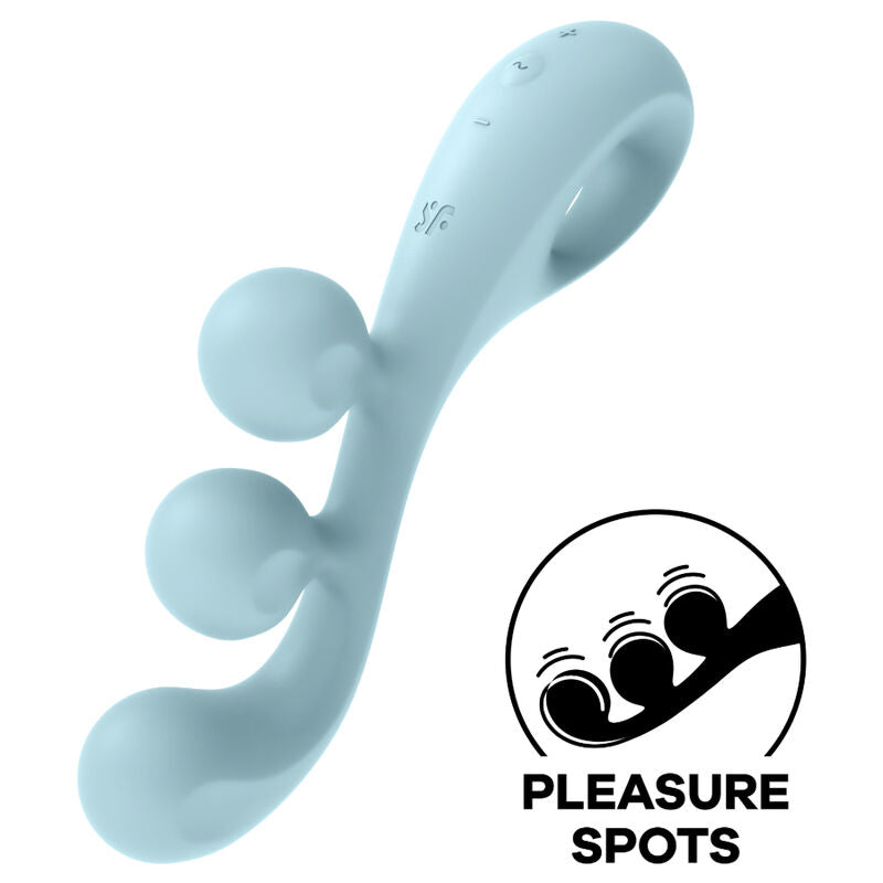 Comprar Satisfyer Tri Ball 2 Multi Vibrador Azul – Estimulador Recargable Con Diseño Innovador Para Placer Múltiple-Noxtic