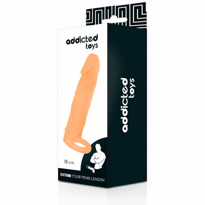 Comprar ADDICTED TOYS Extensión 18 CM – Funda Suave Con Acabado Realístico Para Mayor Placer-Noxtic