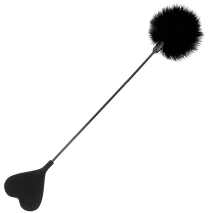Comprar DARKNESS Fusta Con Pluma Negra 40 Cm – Estimulador Doble Cara Para Nuevas Experiencias-Noxtic