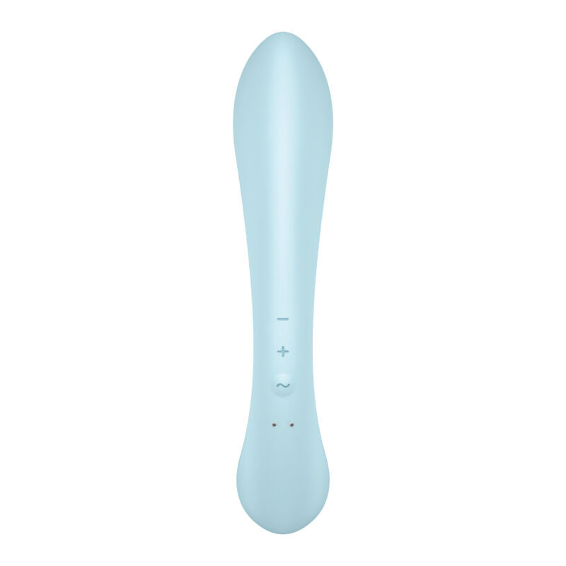 SATISFYER - TRIPLE OH BLUE HYBRID VIBRATOR