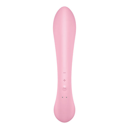 SATISFYER - TRIPLE OH BLUE HYBRID VIBRATOR