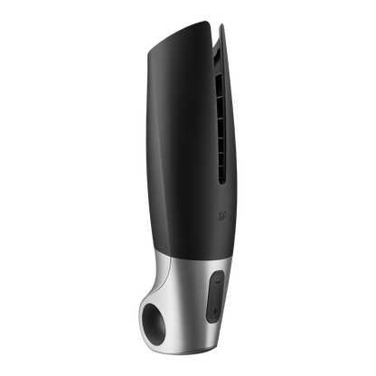 Comprar SATISFYER Power Masturbator Negro Y Plata – Estimulador Con Diseño Ergonómico Para Placer Intenso-Noxtic