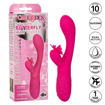 Comprar CALEXOTICS Butterfly Kiss Flutter Rosa – Vibrador Recargable Con Diseño Elegante Para Placer Intimo-Noxtic