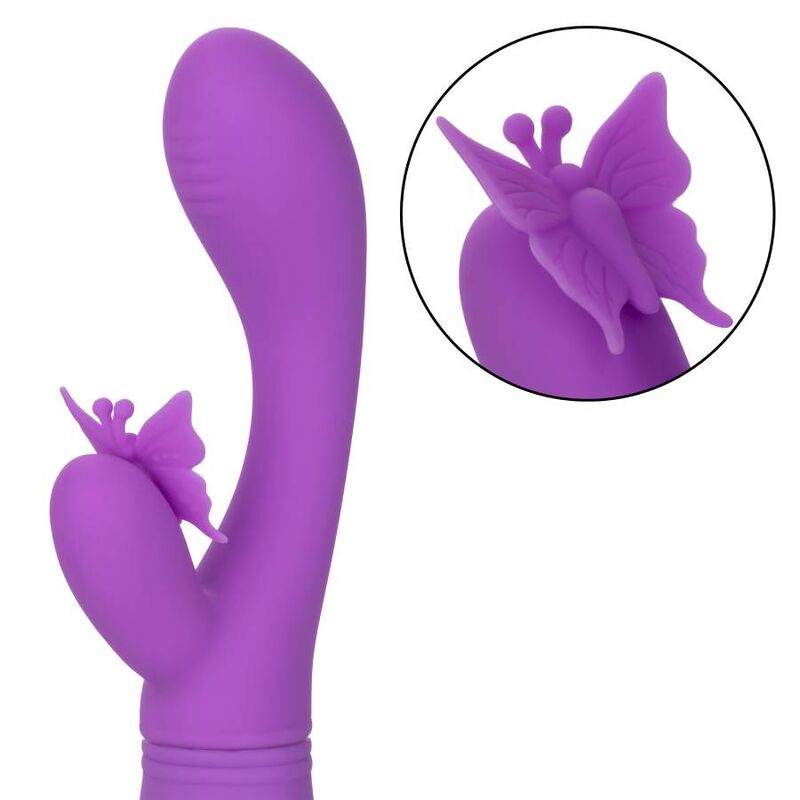 CALEXOTICS Butterfly Kiss Flutter Violet – Giocattolo erotico dal design ergonomico per un piacere intenso
