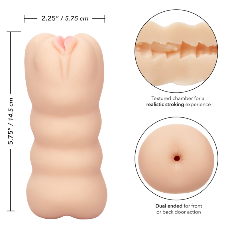 CALEXOTICS Cheap Thrills The Three Way – Juguete Erótico Con Diseño Dual Para Autoexploración Innovadora