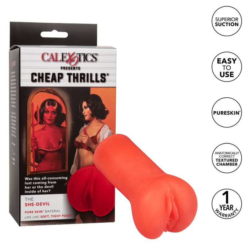 CALEXOTICS Cheap Thrills The She Devil – Juguete Erótico Con Diseño Ergonómico Para Placer Intenso