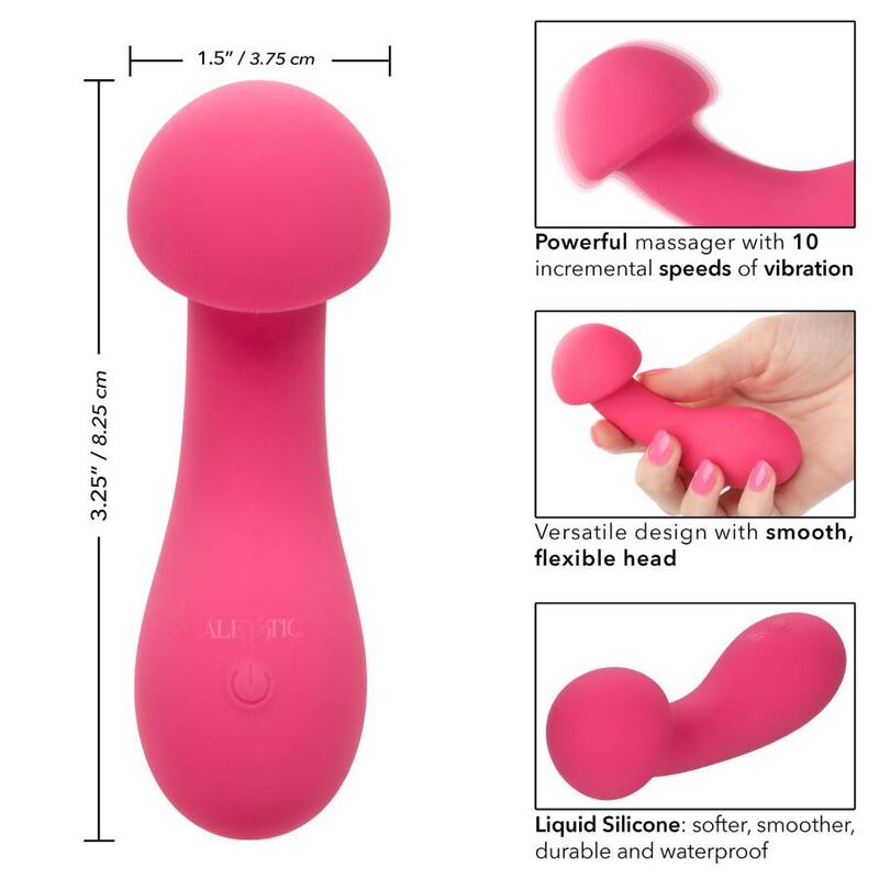 CALEXOTICS Pixies Exciter Rosa – Vibrador Recargable Con 10 Velocidades De Vibración