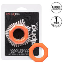 Comprar CALEXOTICS Alpha Sexagon Ring Naranja – Juguete Con Diseño Hexagonal De Silicona Ultra Elástica-Noxtic