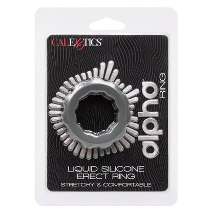 Comprar CALEXOTICS Alpha Erect Ring Gris – Diseño Confortable En Silicona Premium Para Placer Mejorado-Noxtic