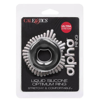 Comprar CALEXOTICS Alpha Optimum Ring Negro – Anillo Ergonómico De Silicona Para Placer Reimaginado-Noxtic