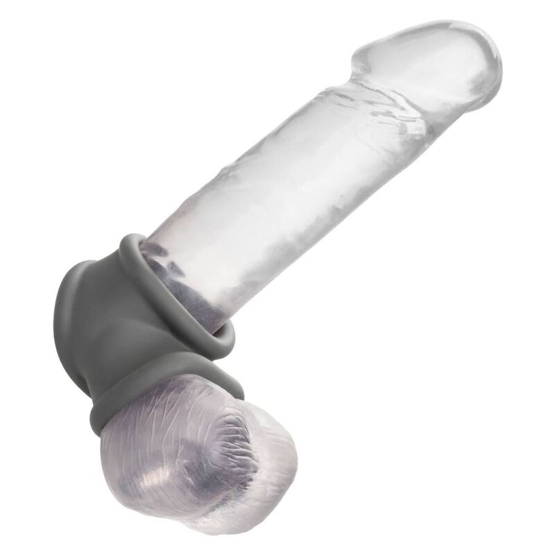 Comprar CALEXOTICS Alpha Precision Ring Gris – Anillo Erótico De Doble Diseño Para Placer Sensible-Noxtic