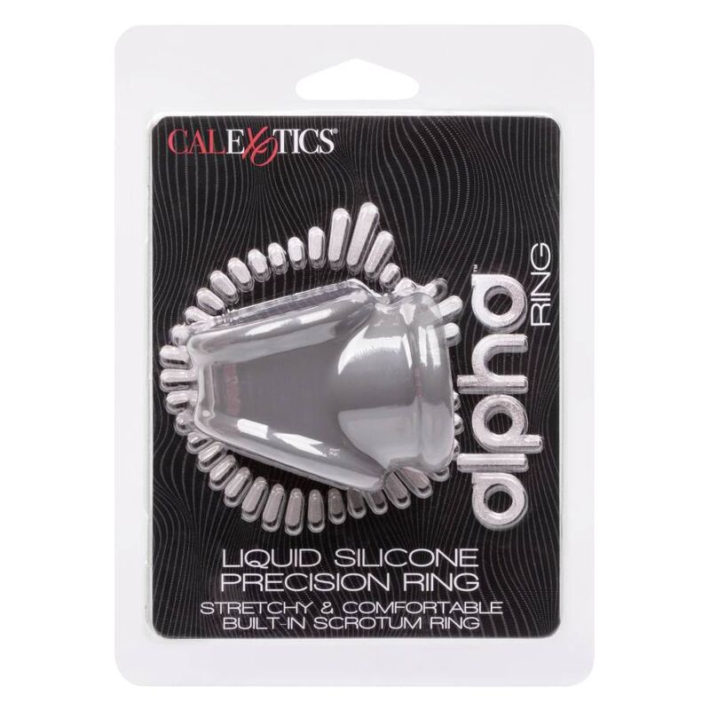 Comprar CALEXOTICS Alpha Precision Ring Gris – Anillo Erótico De Doble Diseño Para Placer Sensible-Noxtic