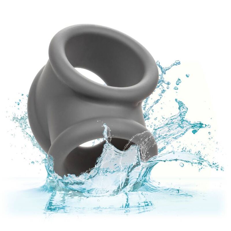 Comprar CALEXOTICS Alpha Precision Ring Gris – Anillo Erótico De Doble Diseño Para Placer Sensible-Noxtic