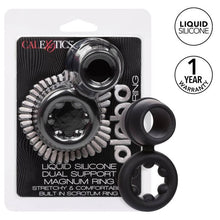 Comprar CALEXOTICS Alpha Dual Magnum Ring Negro – Anillo Doble Con Diseño Ergonómico Para Mayor Placer-Noxtic