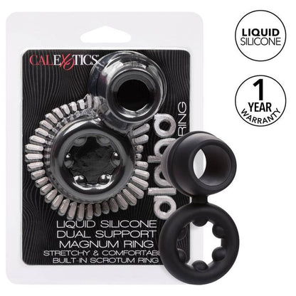 Comprar CALEXOTICS Alpha Dual Magnum Ring Negro – Anillo Doble Con Diseño Ergonómico Para Mayor Placer-Noxtic