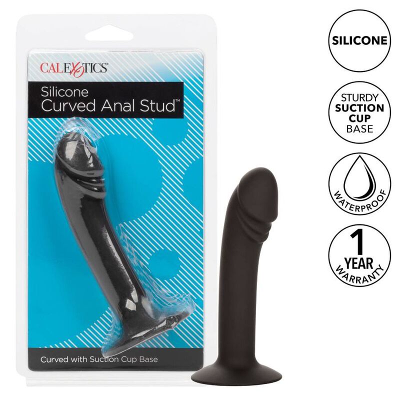 CALEXOTICS Curved Anal Stud – Diseño Curvado Para Mayor Confort Y Placer